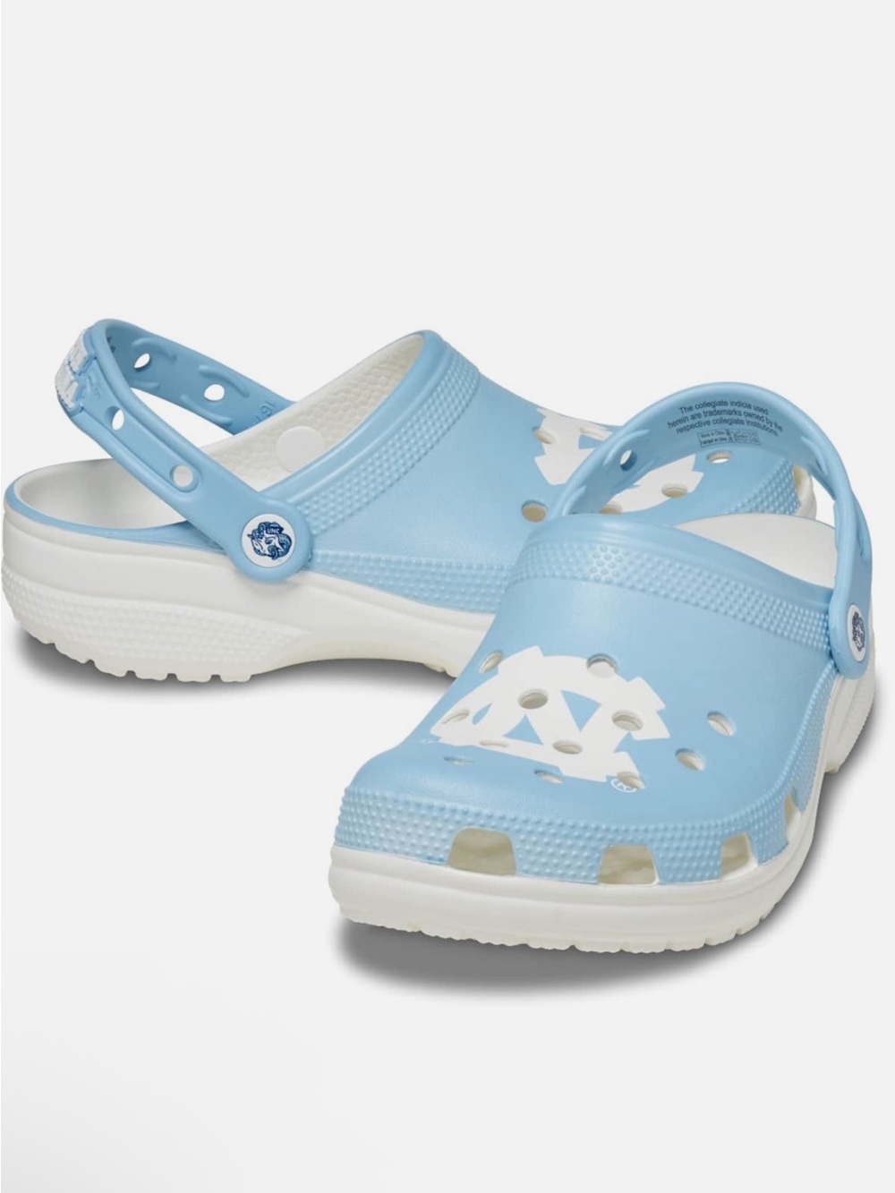 Crocs Adult University of North Carolina  UNC Classic Clogs size M 10 / W 12